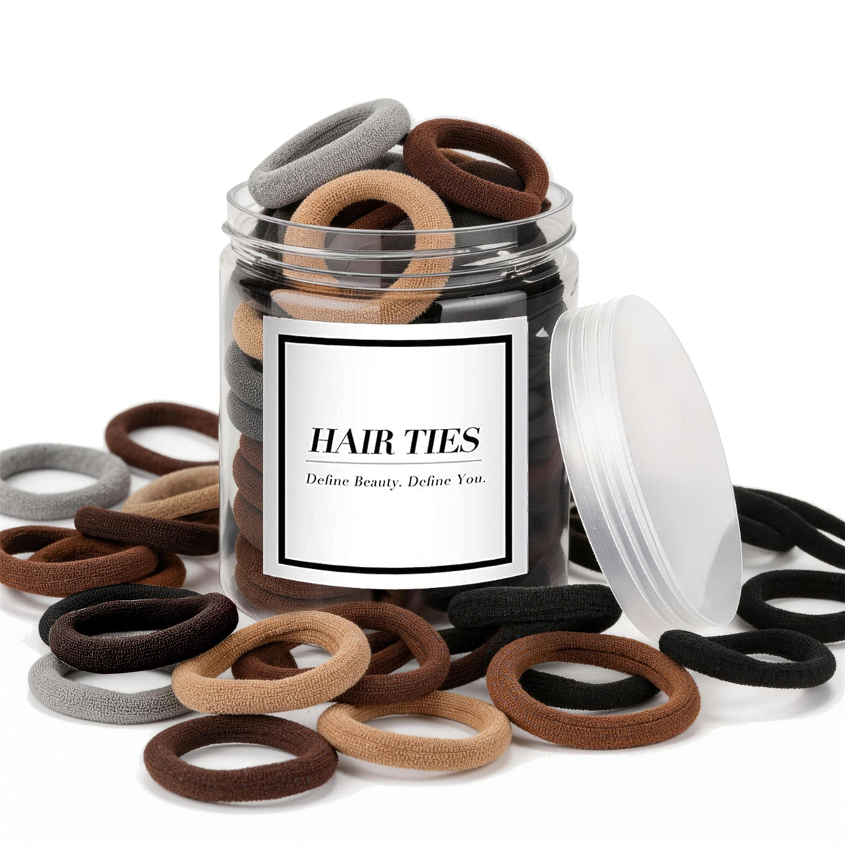 Élastiques cheveux iFwevs 50PCS en noir dans leur emballage