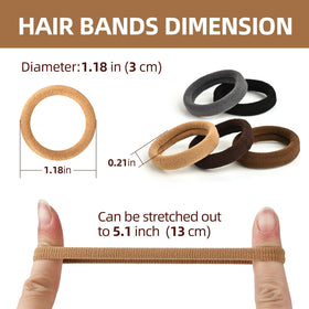 Élastiques cheveux iFwevs utilisés dans une coiffure élégante