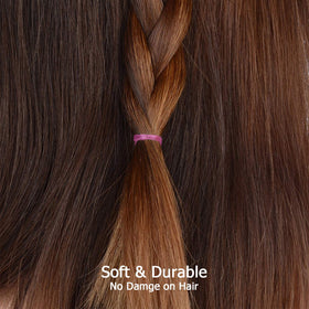 Élastiques HOYOLS utilisés pour des tresses colorées