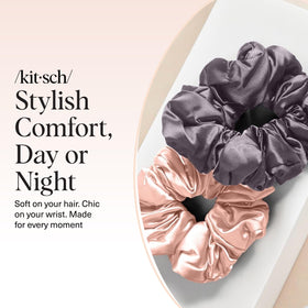 Élastiques Kitsch en satin utilisés pour un chignon