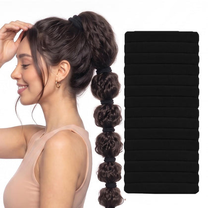 Élastiques Vrose Flosi en noir, vue de face