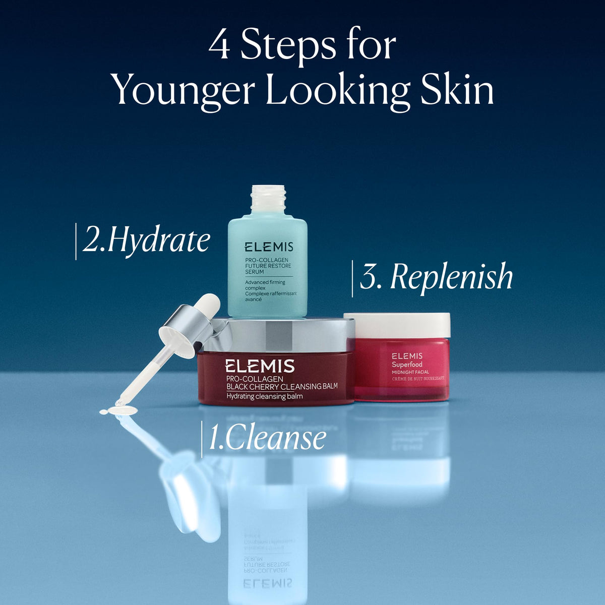 ELEMIS Superfood Midnight Facial crème hydratante sur un fond esthétique