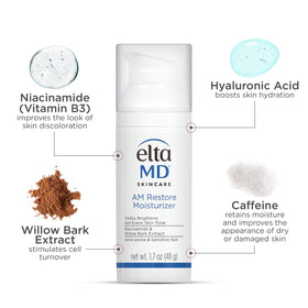 EltaMD AM crème hydratante en situation de voyage