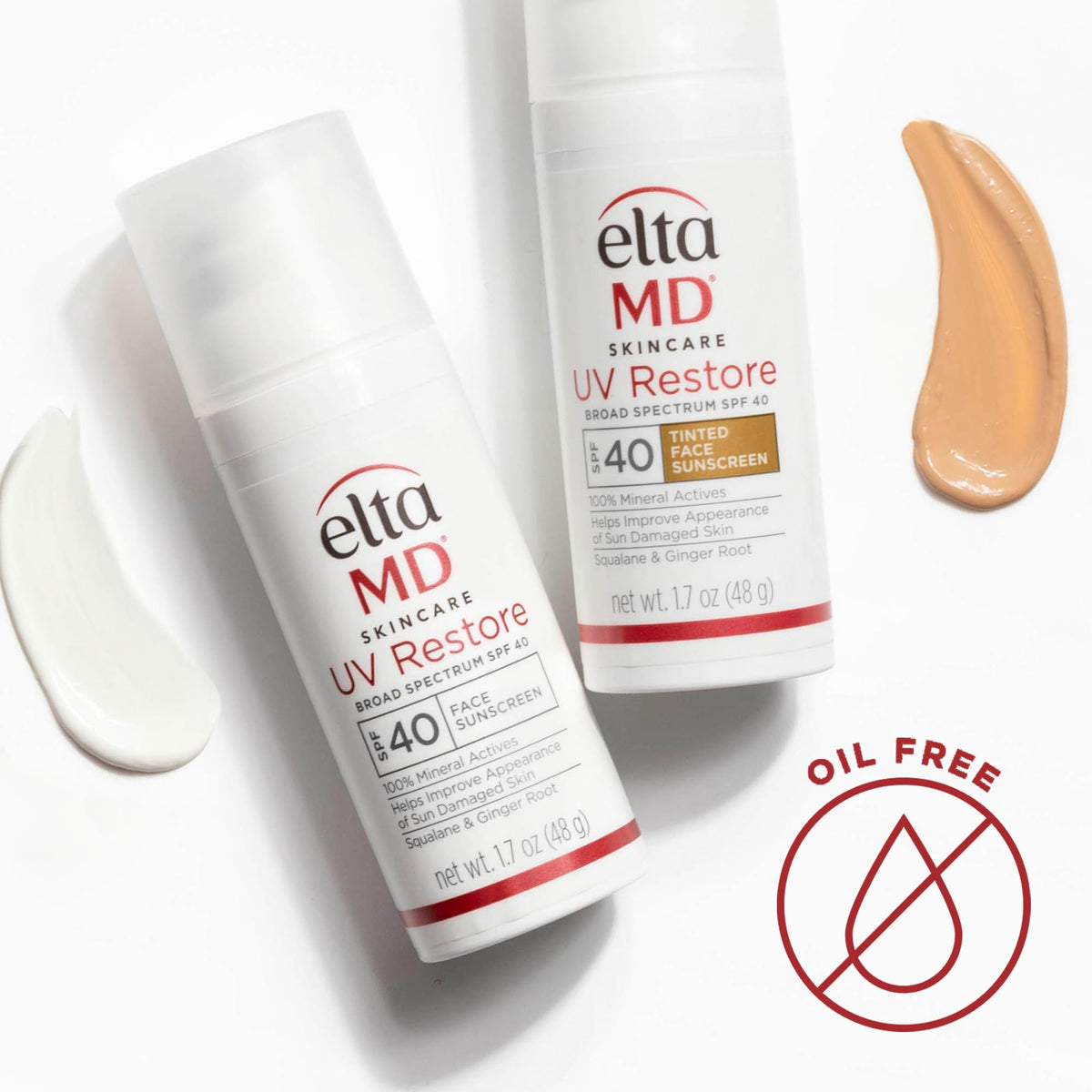 EltaMD Crème Solaire Minérale SPF 40, tube de 1,7 oz