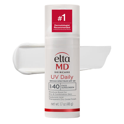 EltaMD Crème Solaire Visage Hydratante SPF 40 en flacon pompe