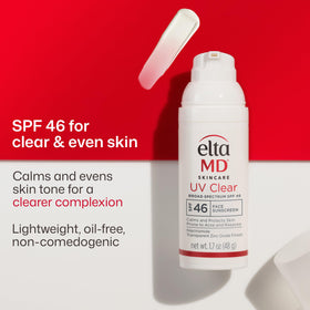 EltaMD Crème Solaire Visage Transparent SPF 46 arrière