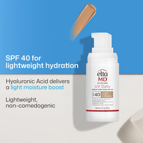 EltaMD UV Daily Crème Solaire Teintée SPF 40 en situation quotidienne