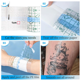 Emalla Patch sur peau avec tatouage visible