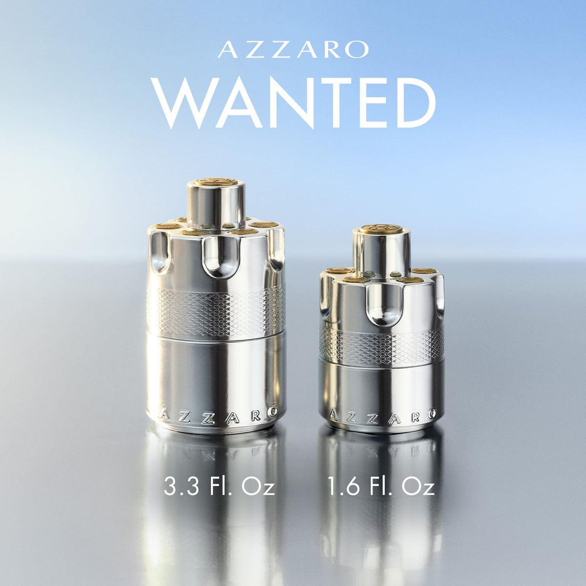 Emballage Azzaro Wanted Eau de Parfum avec logo visible