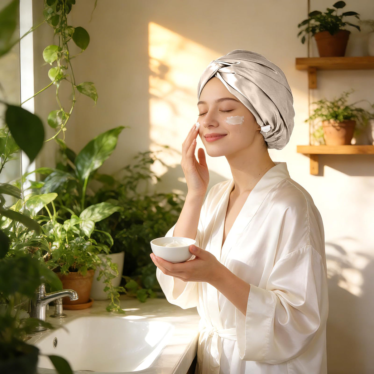 Emballage cadeau du bonnet en soie ZIMASILK