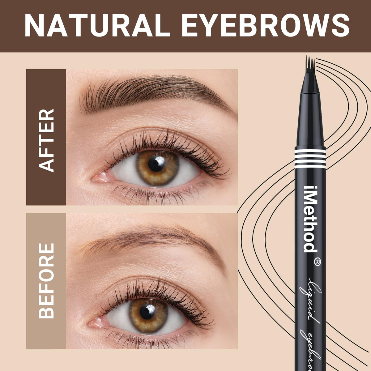 Emballage compact du crayon à sourcils iMethod