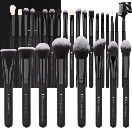 Emballage de l'ensemble de pinceaux de maquillage DUcare de 27 pièces