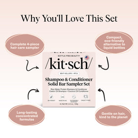 Emballage de l'ensemble Kitsch, 4 barres de soins capillaires