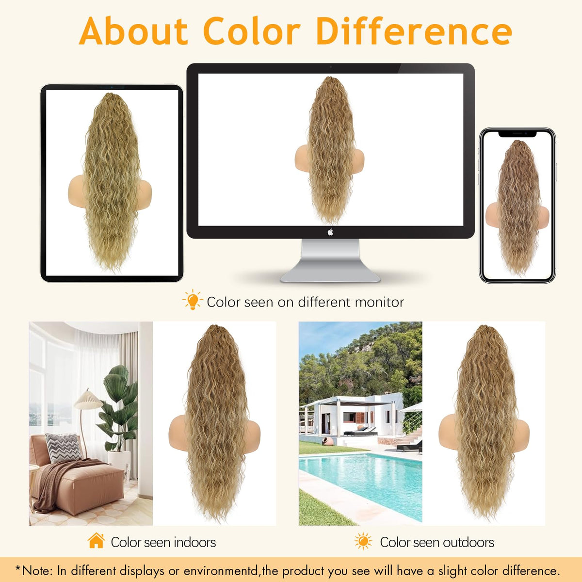 Emballage de l'extension de cheveux ORSUNCER