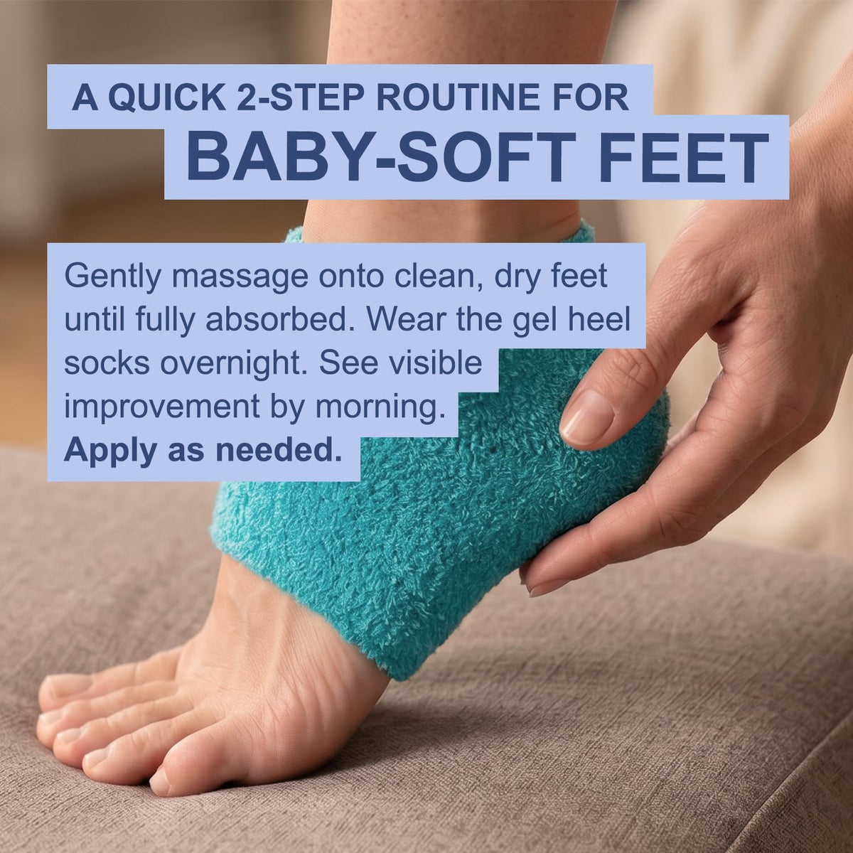 Emballage de l'oinement Kerasal avec chaussettes