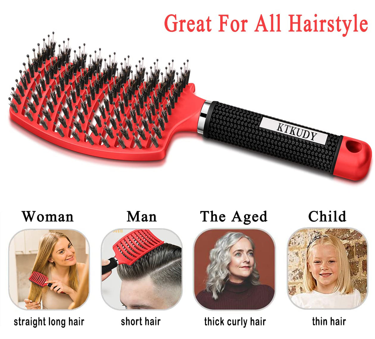 Emballage de la brosse démêlante KTKUDY