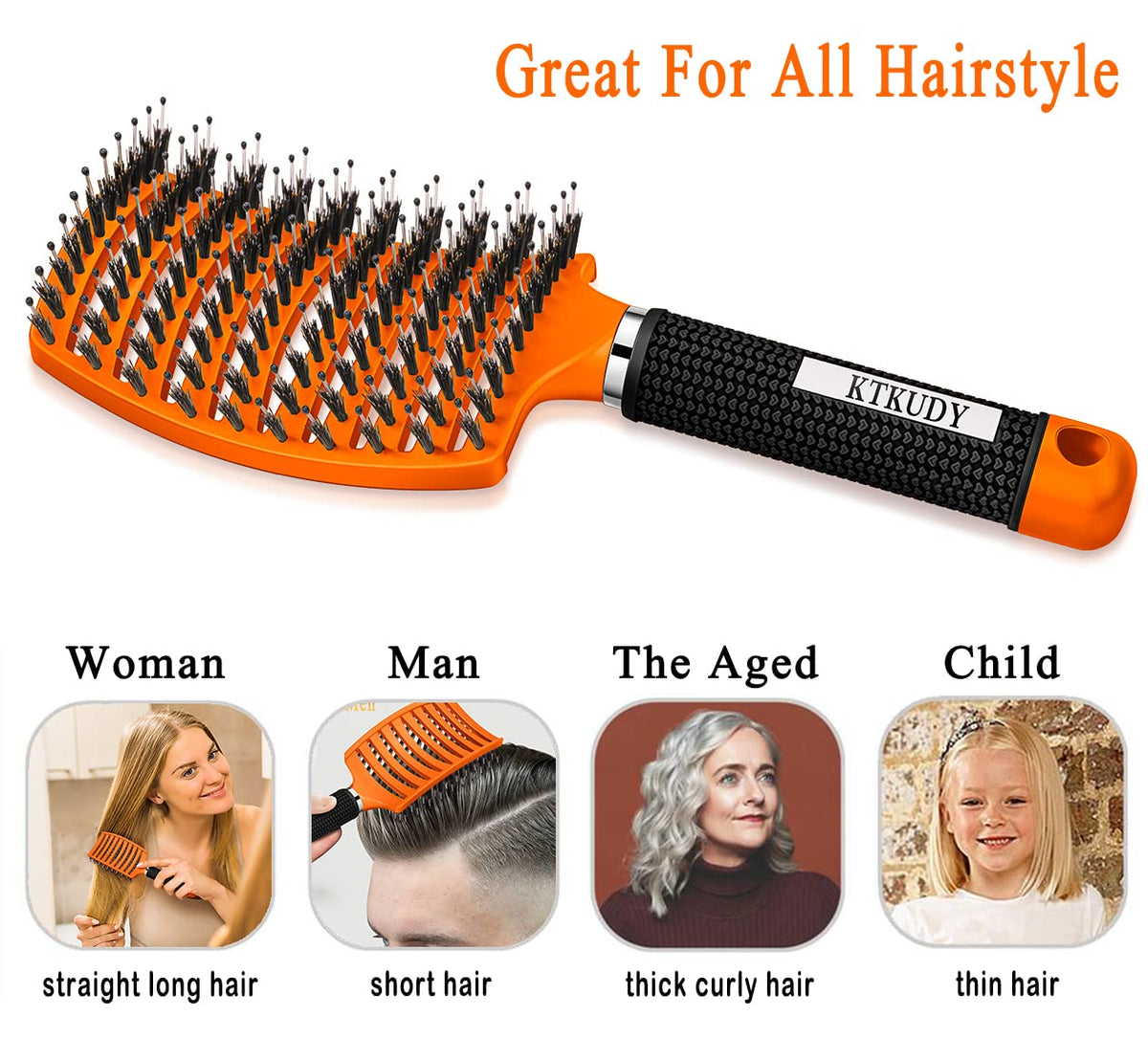 Emballage de la brosse démêlante KTKUDY