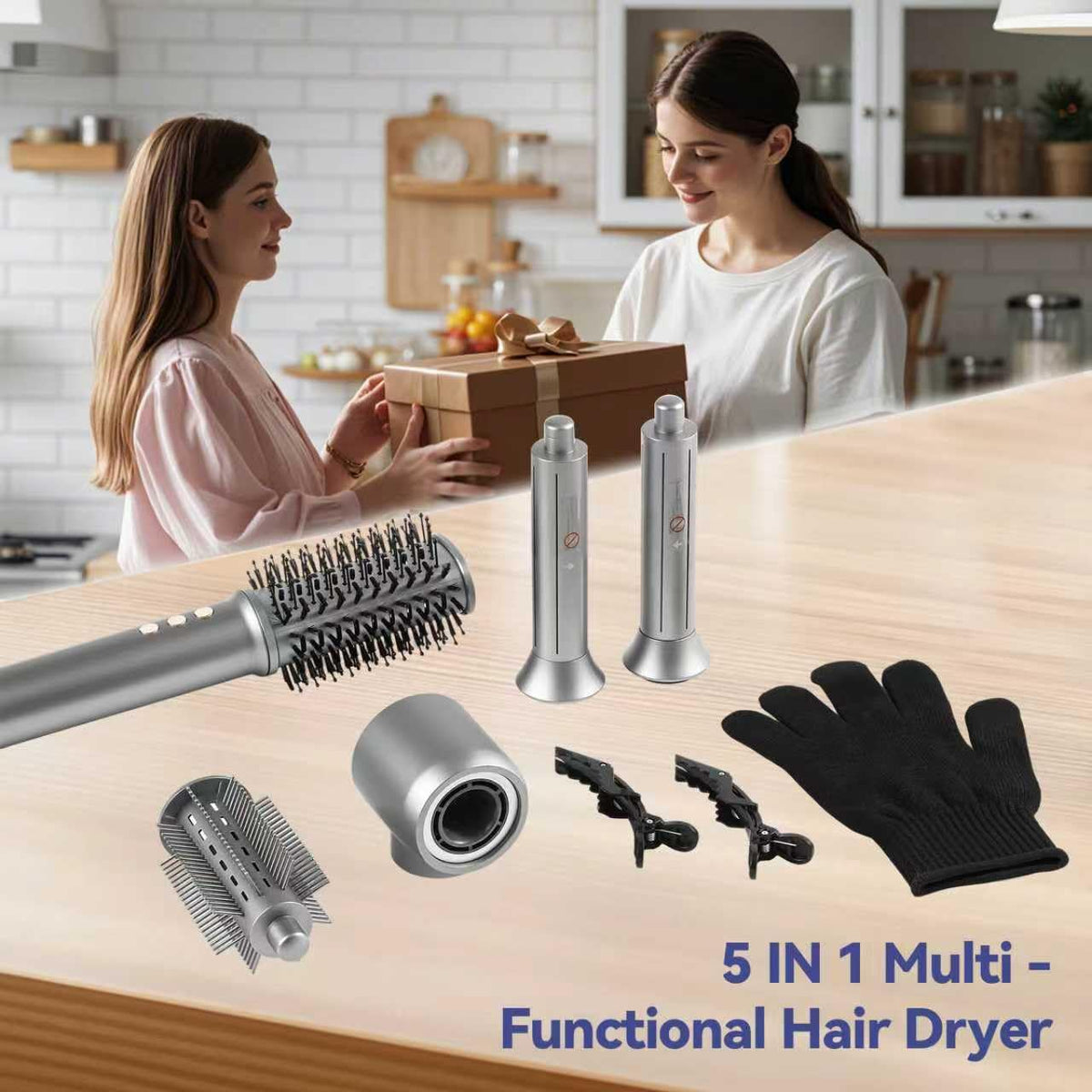 Emballage de la brosse sèche-cheveux 5-en-1 SIGBOT