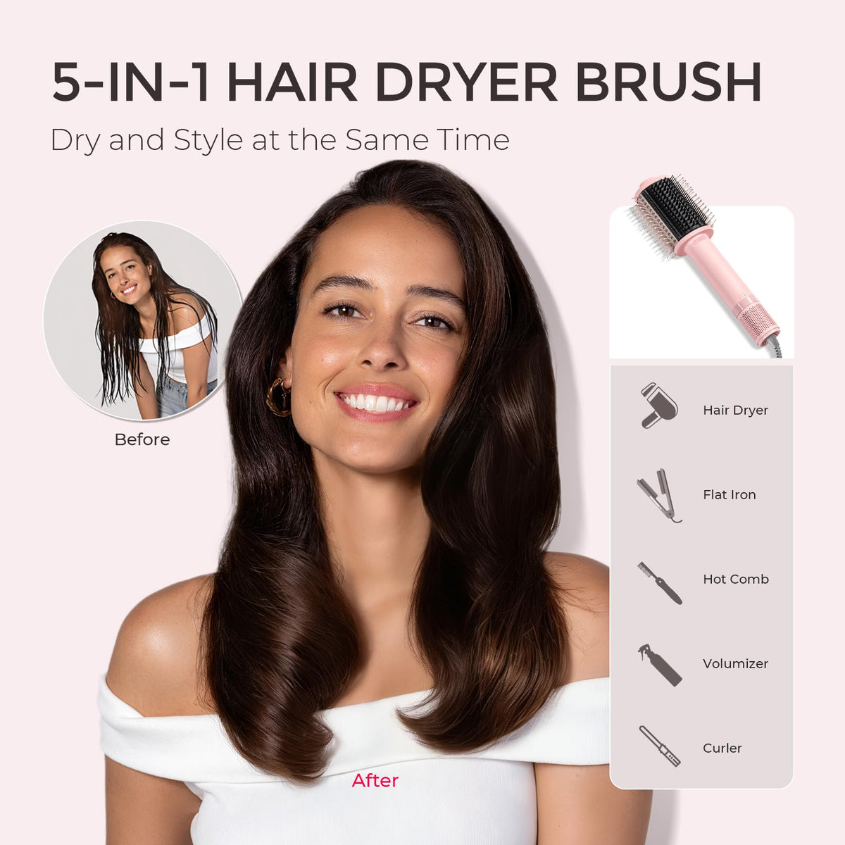 Emballage de la brosse sèche-cheveux TYMO