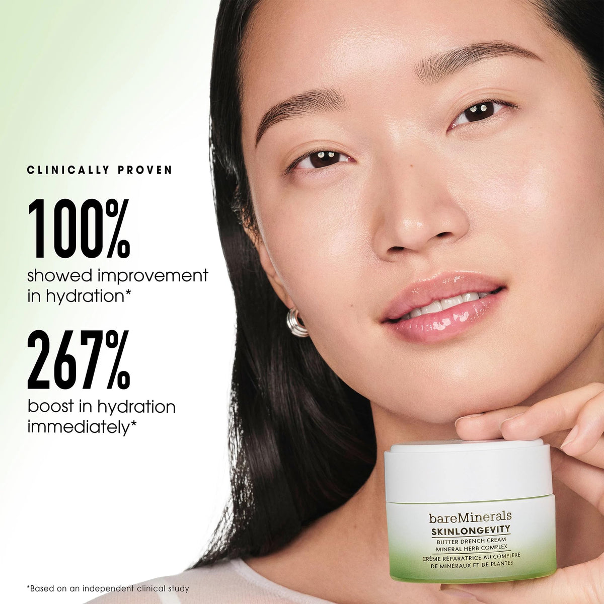 Emballage de la crème hydratante Butter Drench de bareMinerals
