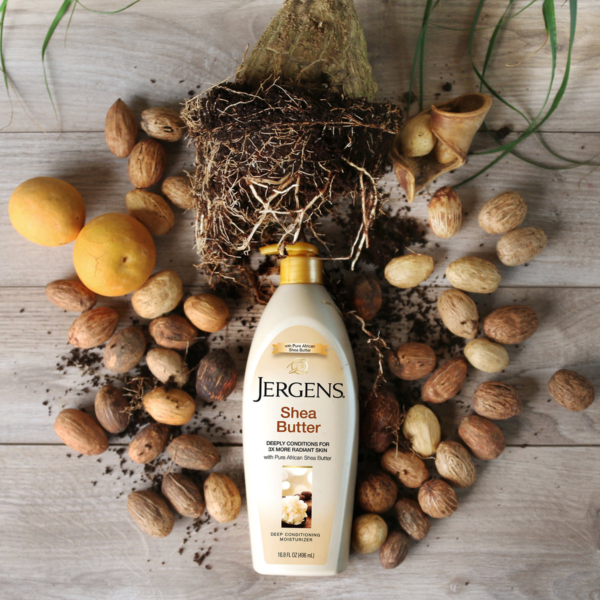 Emballage de la crème Jergens au beurre de karité
