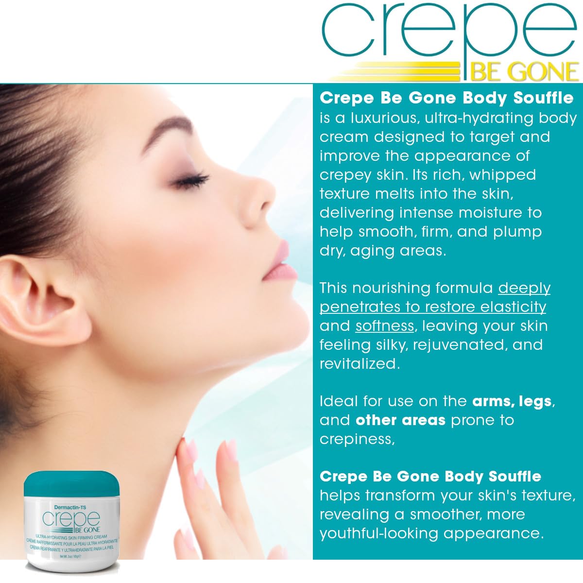 Emballage de la Crème Soufflée Anti-Crépitude Dermactin