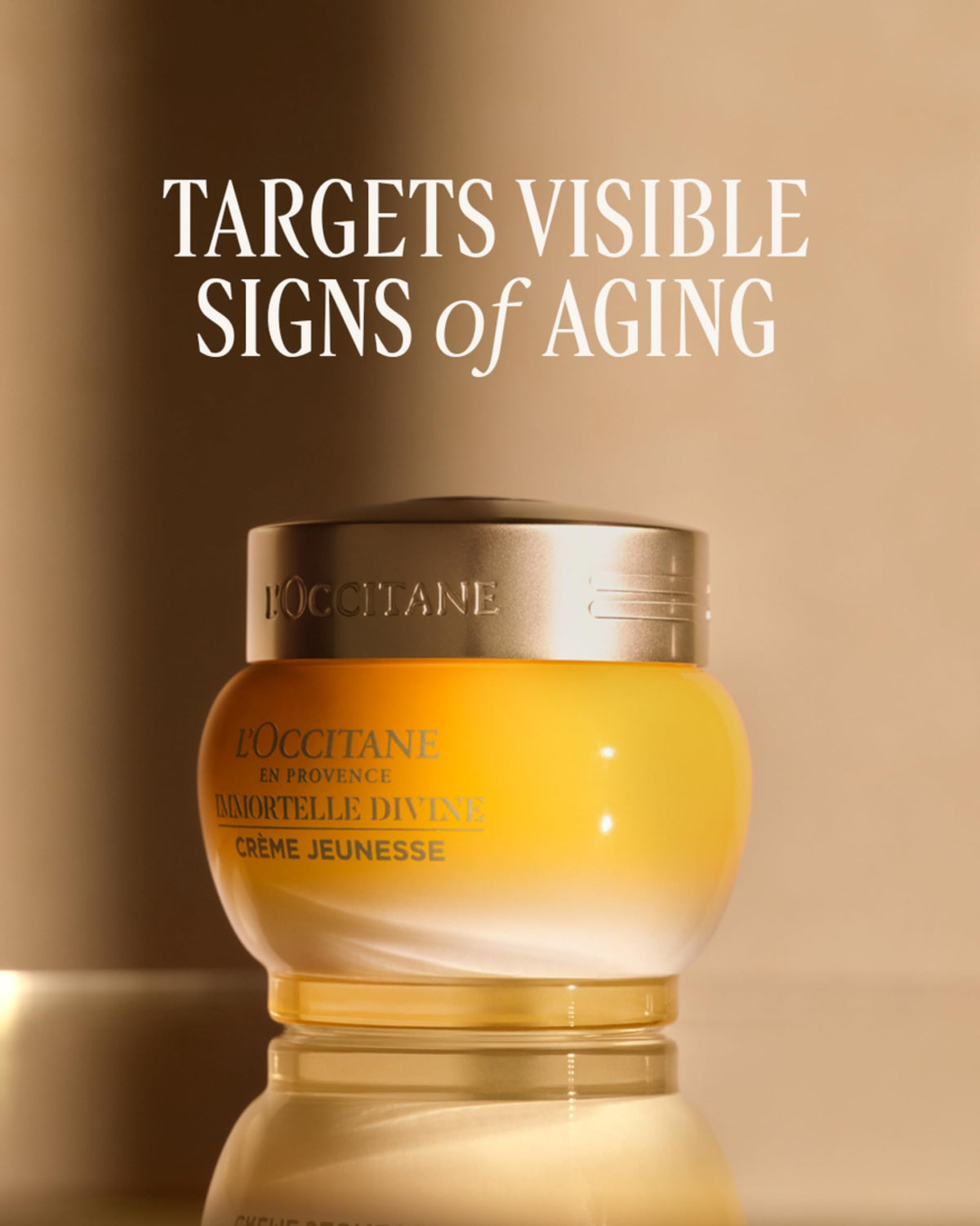 Emballage de la Crème Visage Immortelle Divine L'OCCITANE