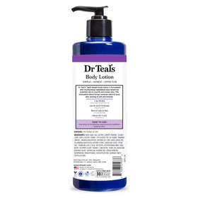 Emballage de la lotion corporelle Dr Teal's à la lavande