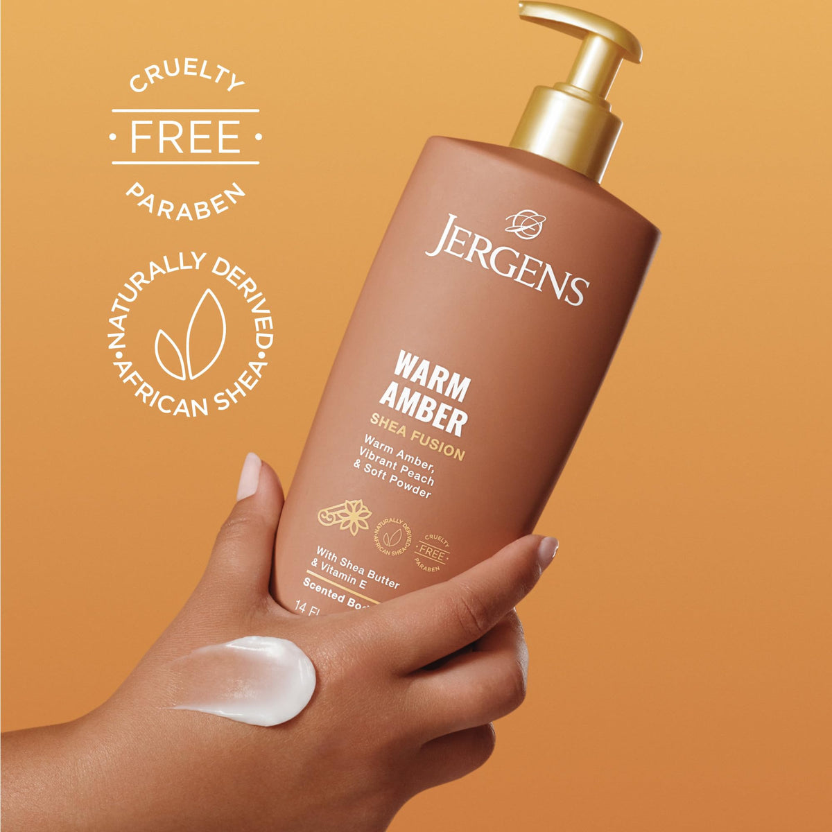 Emballage de la lotion Jergens au beurre de karité