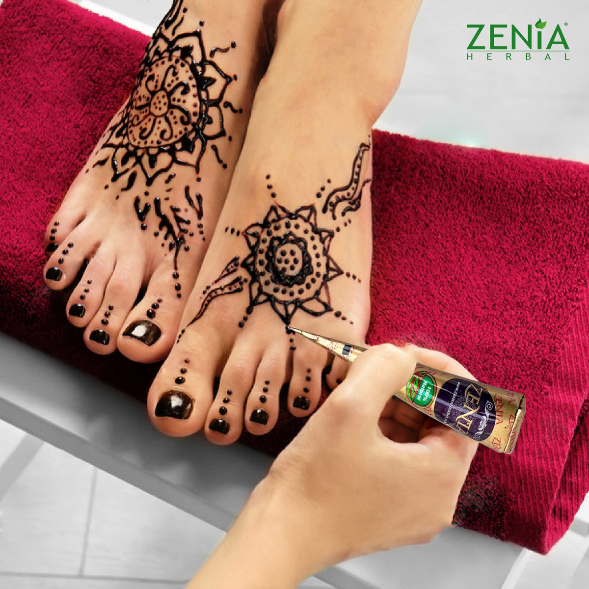 Emballage de la pâte à tatouage temporaire Zenia