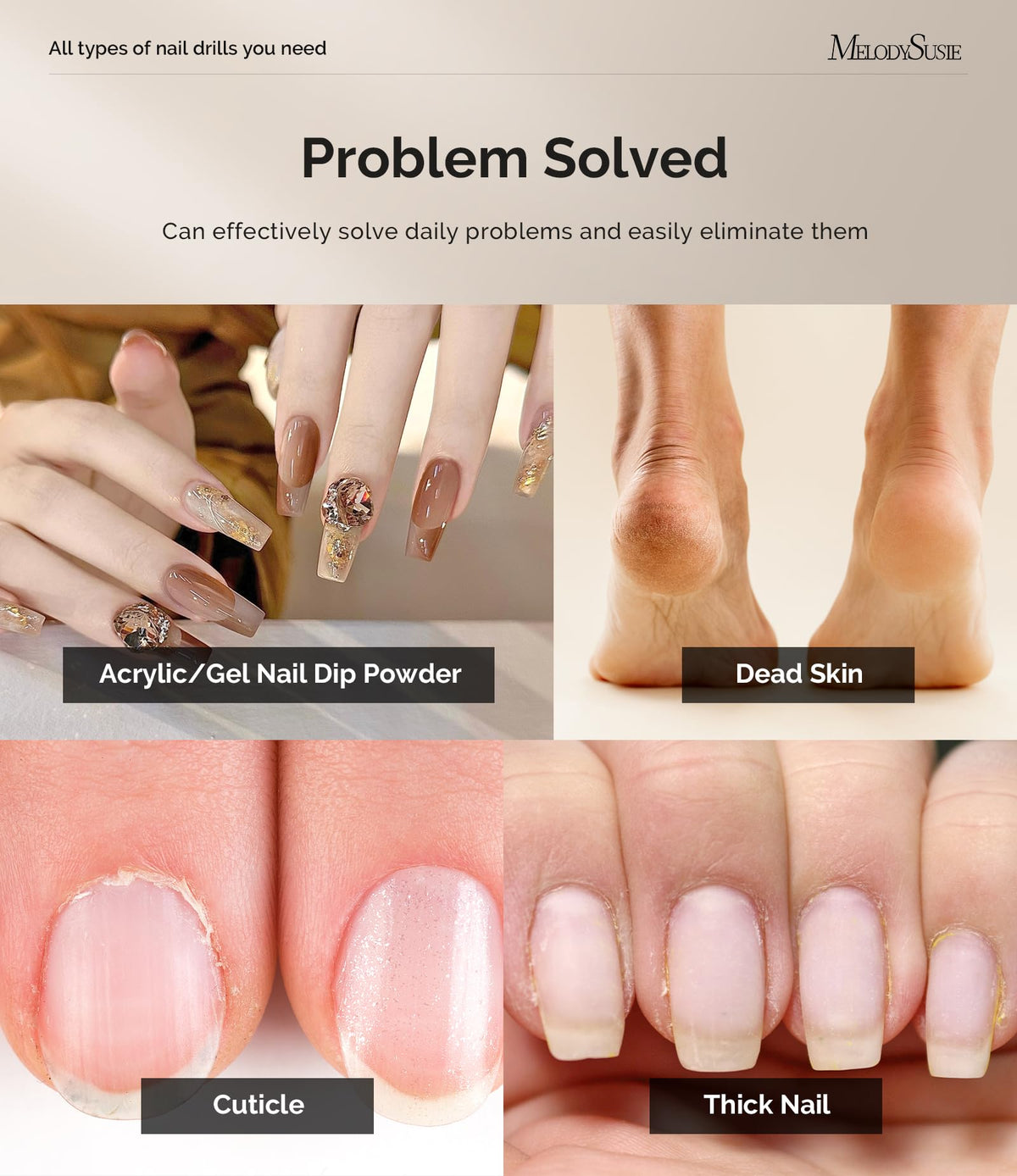 Emballage de la perceuse à ongles MelodySusie PC120B