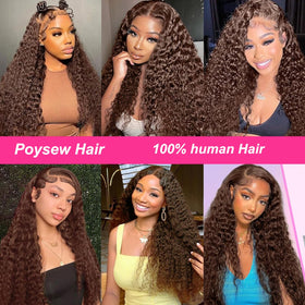 Emballage de la perruque Lace Front Chocolat Brun
