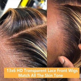 Emballage de la perruque Lace Front Ombre LETMIEO