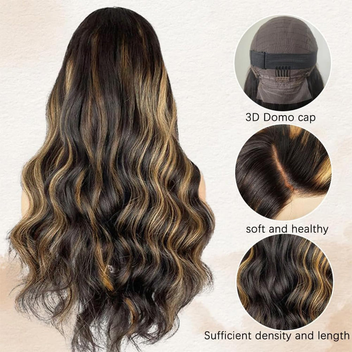 Emballage de la perruque MUZOJET Body Wave 1B/27