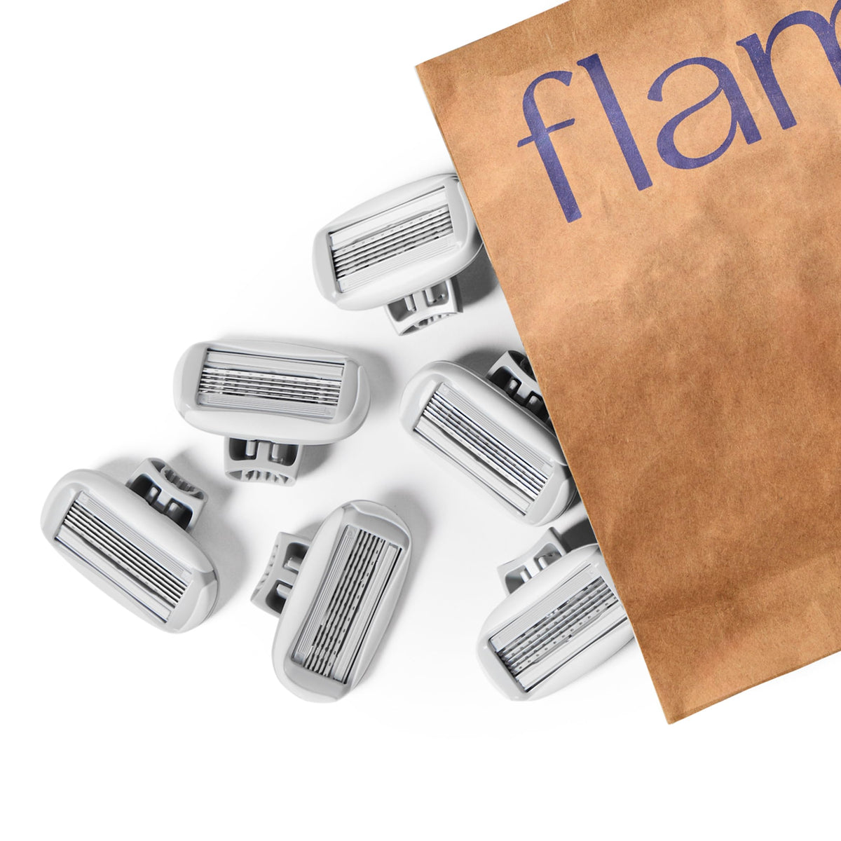 Emballage de la recharge de lames de rasoir Flamingo