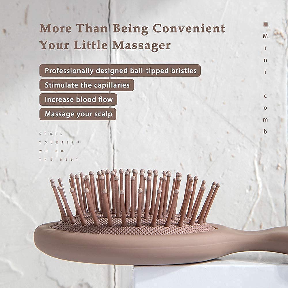 Emballage de la RHOS Mini Brosse à Cheveux Violet