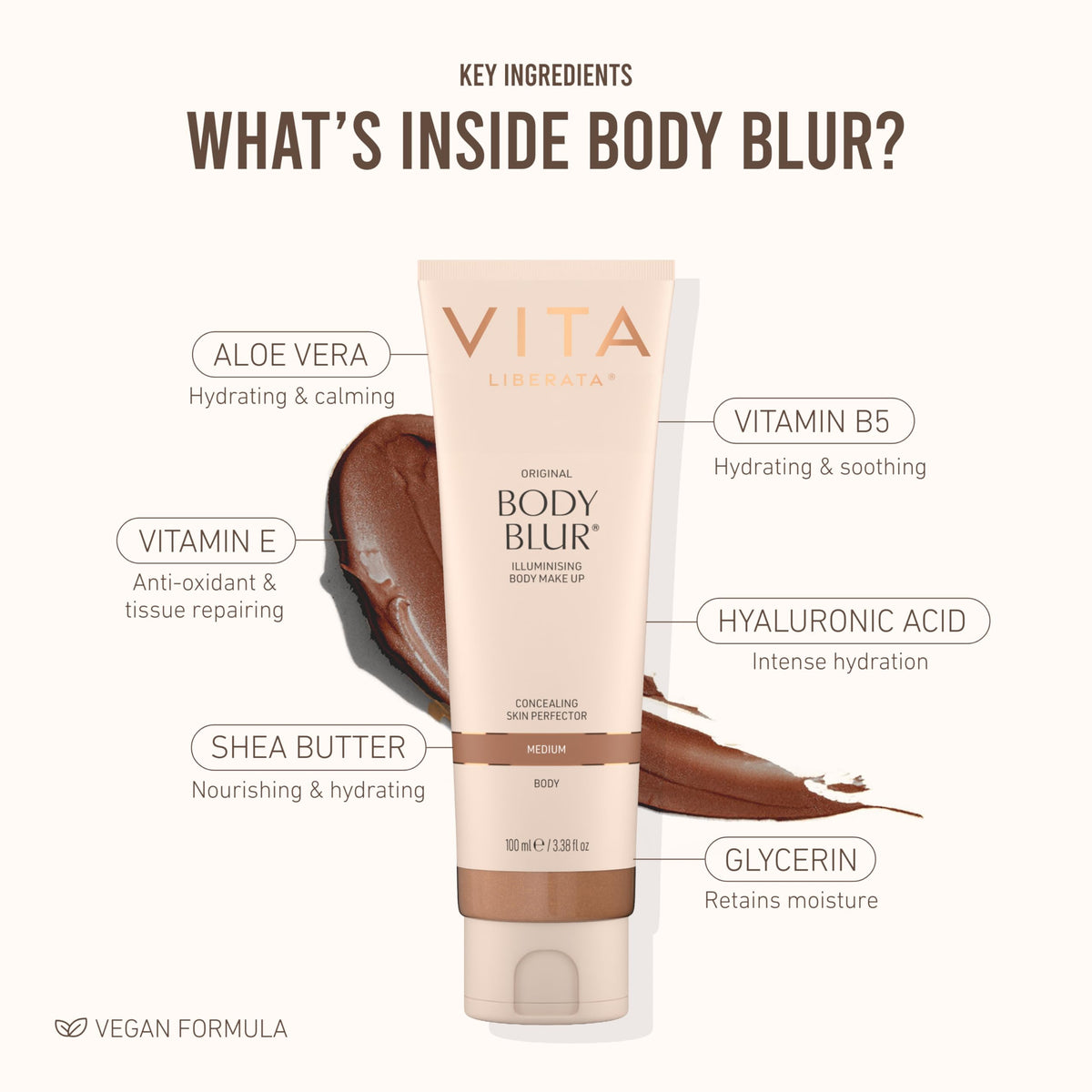 Emballage de VITA LIBERATA Body Blur sur fond blanc