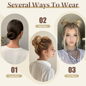 Emballage des buns ébouriffés CJL HAIR avec instructions