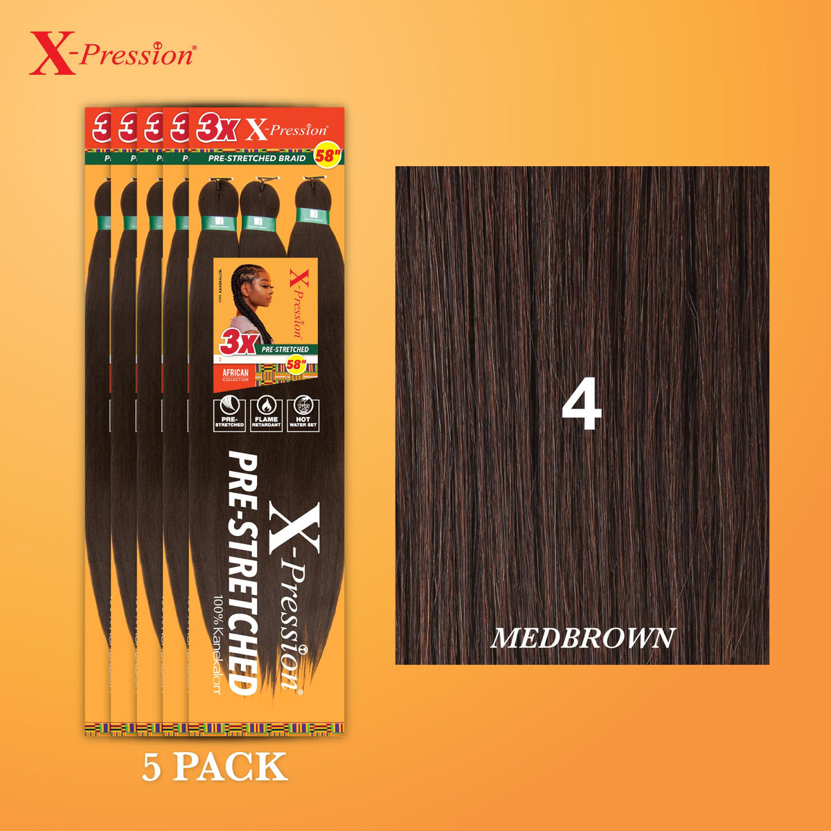 Emballage des cheveux de tressage Sensationnel X-PRESSION