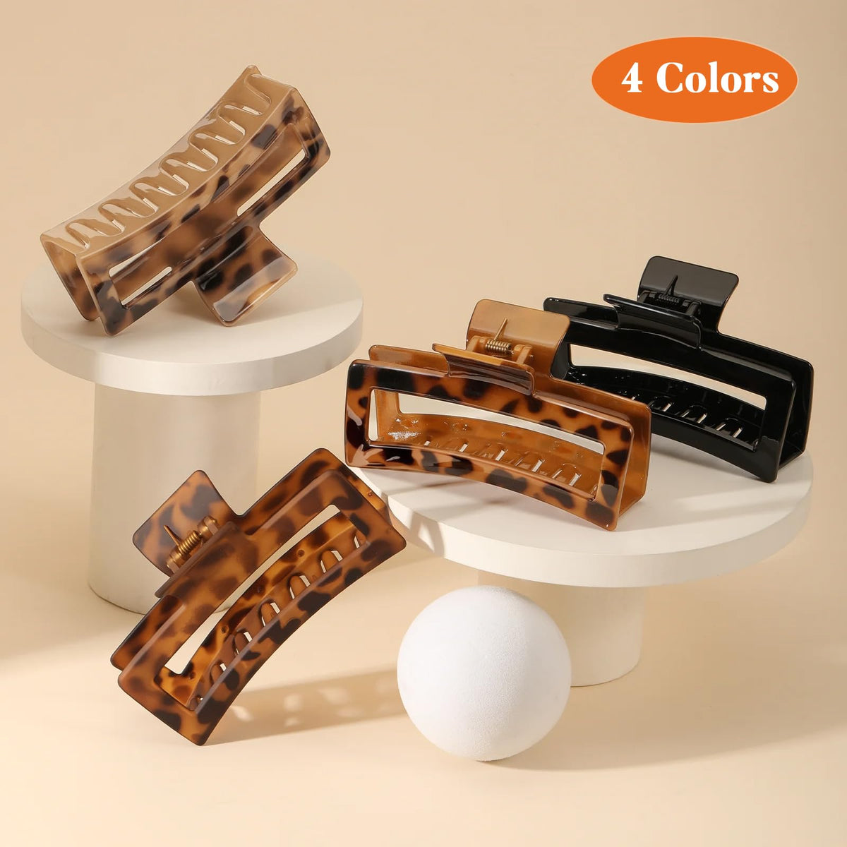 Emballage des clips à cheveux Auseibeely XL 5 pouces