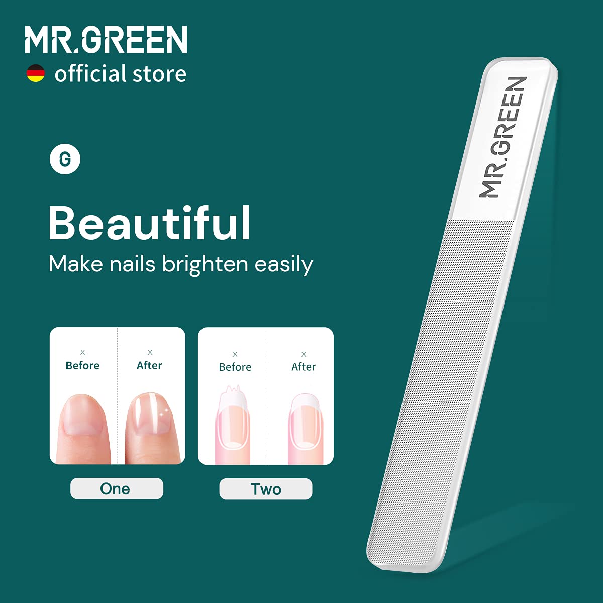 Emballage des coupe-ongles MR.GREEN en acier inoxydable