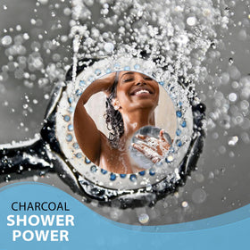 Emballage des éponges de bain Shower Bouquet en charbon noir