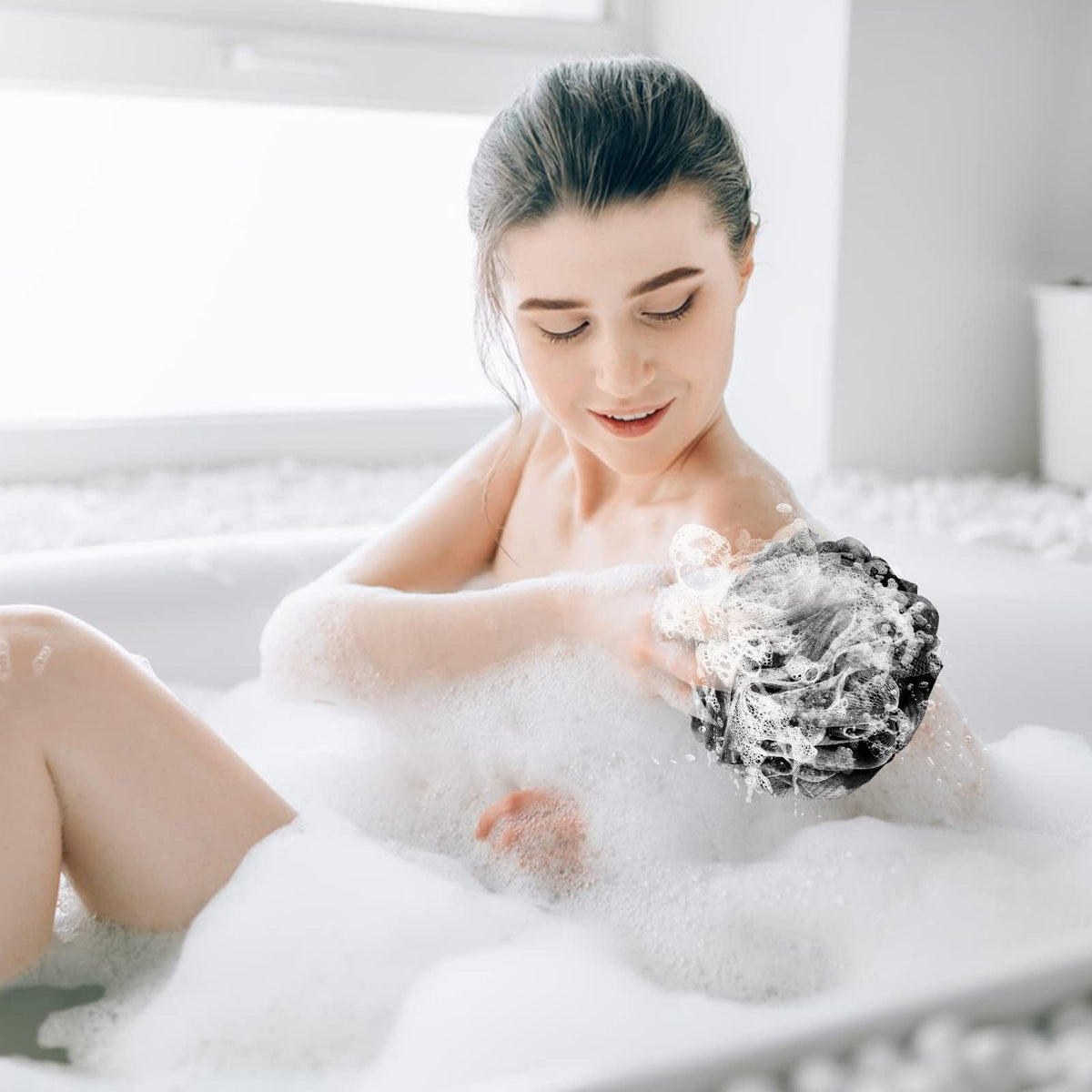 Emballage des éponges de douche luffa Fu Store