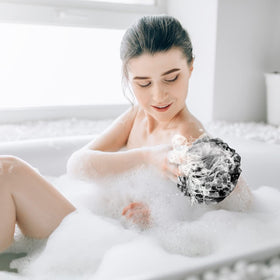 Emballage des éponges de douche luffa Fu Store