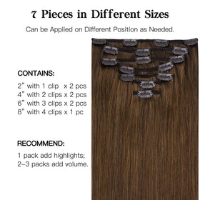 Emballage des extensions capillaires clip-in hotbanana
