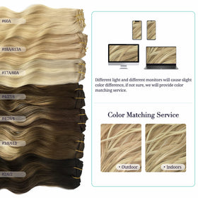 Emballage des extensions capillaires DOORES, dimensions 25 × 11 × 3,9 cm