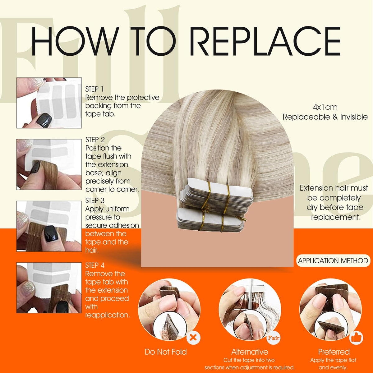 Emballage des extensions capillaires Full Shine 22 pouces