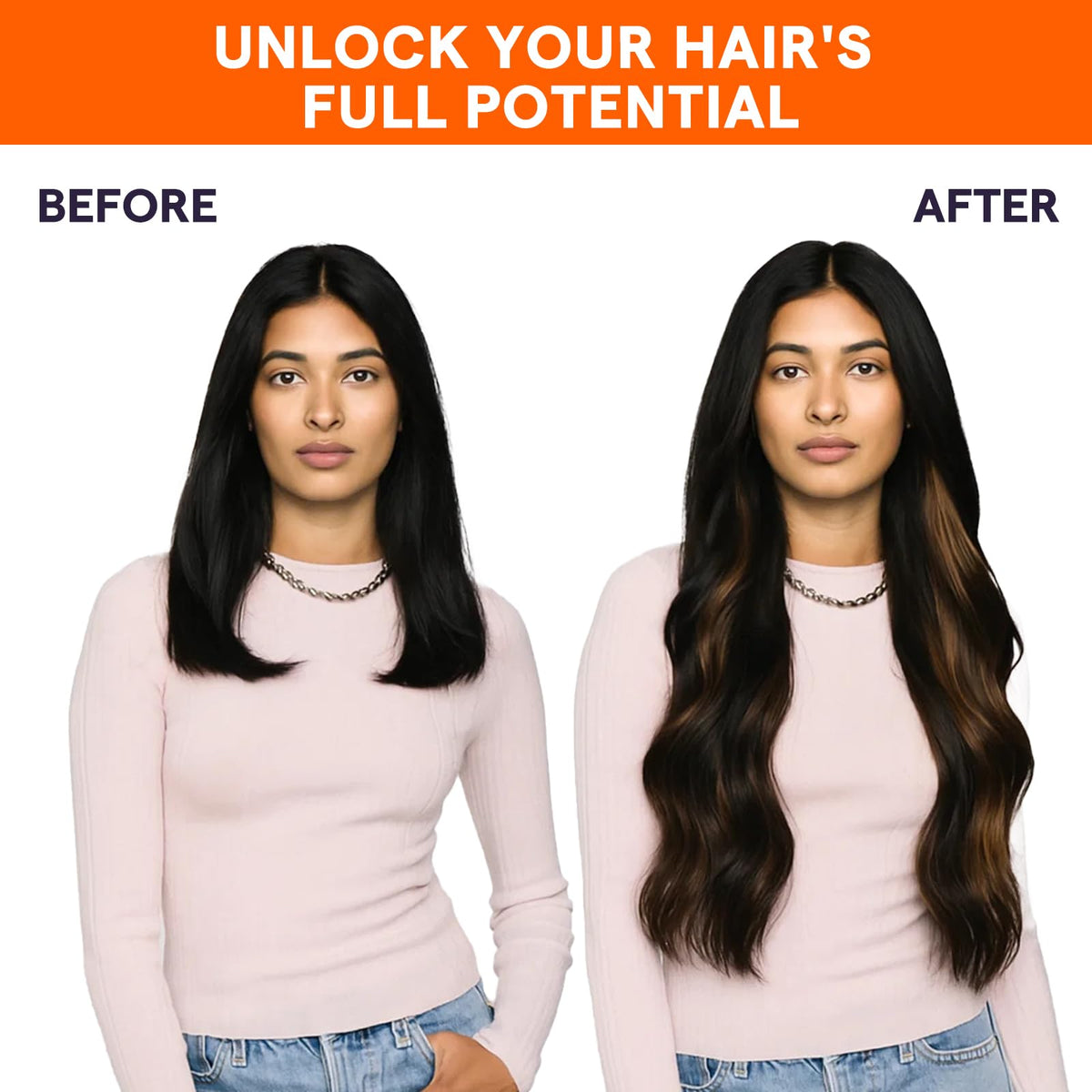 Emballage des extensions capillaires Full Shine 24 pouces