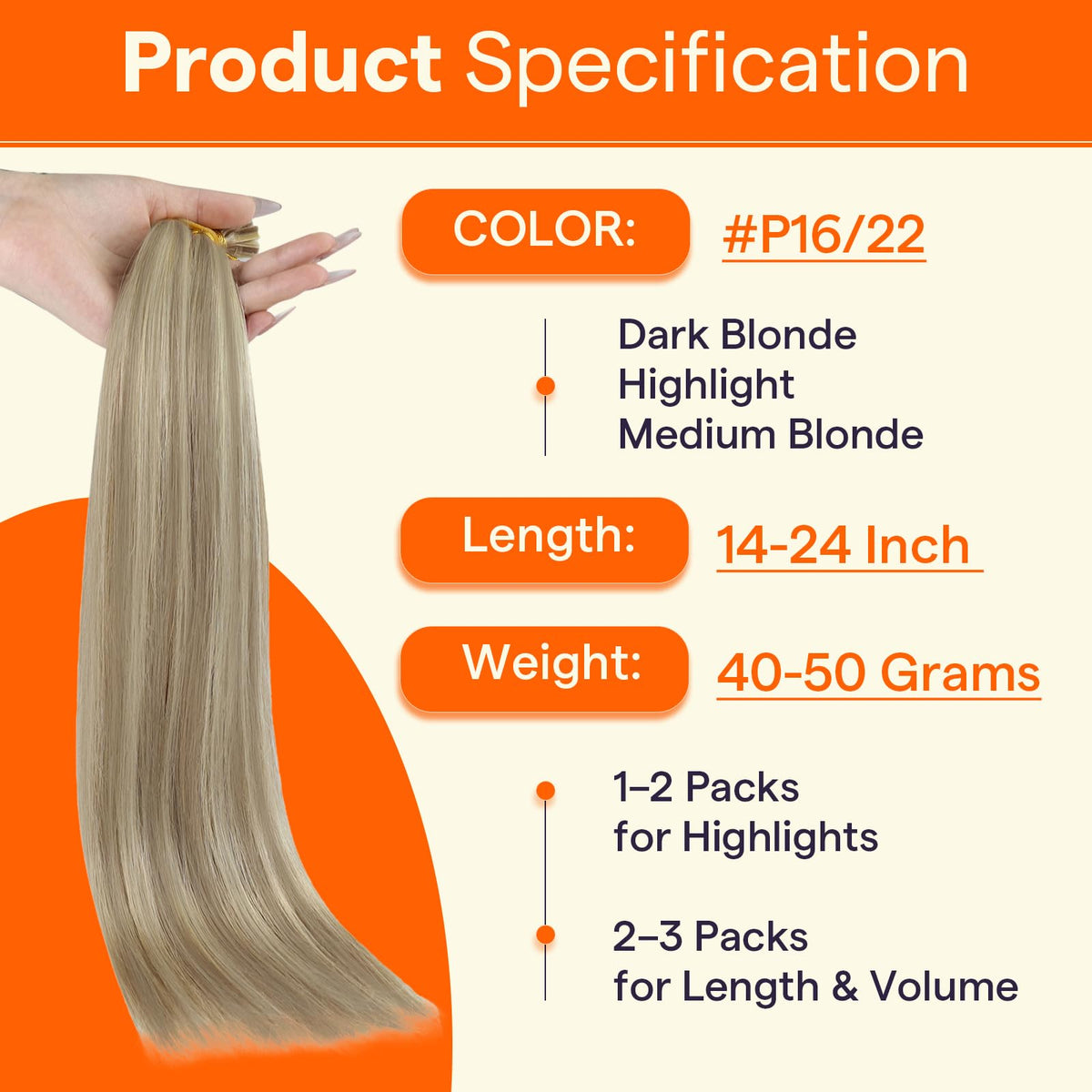 Emballage des extensions capillaires Full Shine