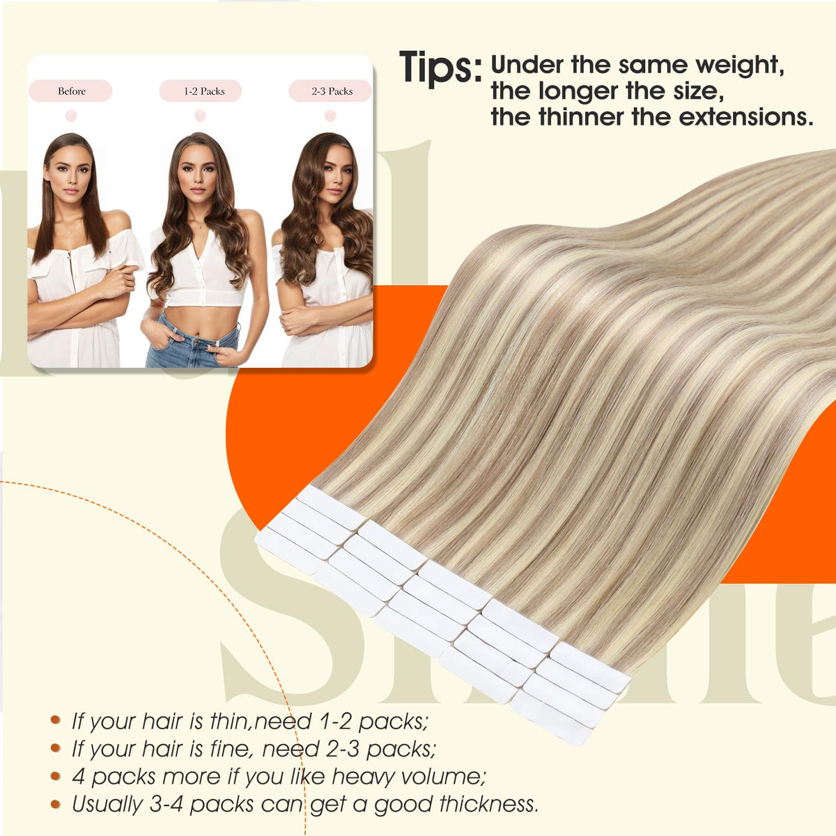Emballage des extensions capillaires Full Shine, présentation élégante